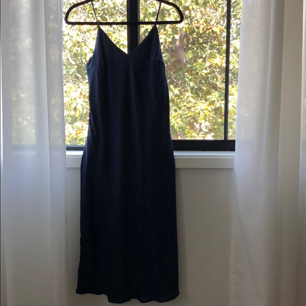 A New Day blue leopard print dress - Picture 2 of 4